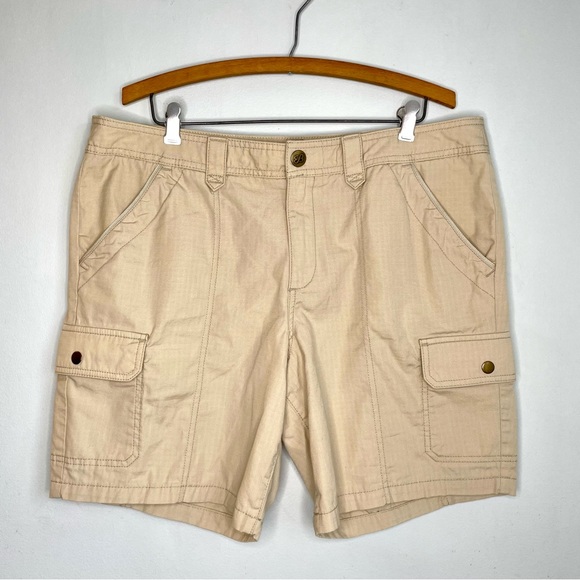 Eddie Bauer Shorts Eddie Bauer Ripstop Cargo Shorts Womens 2 Khaki